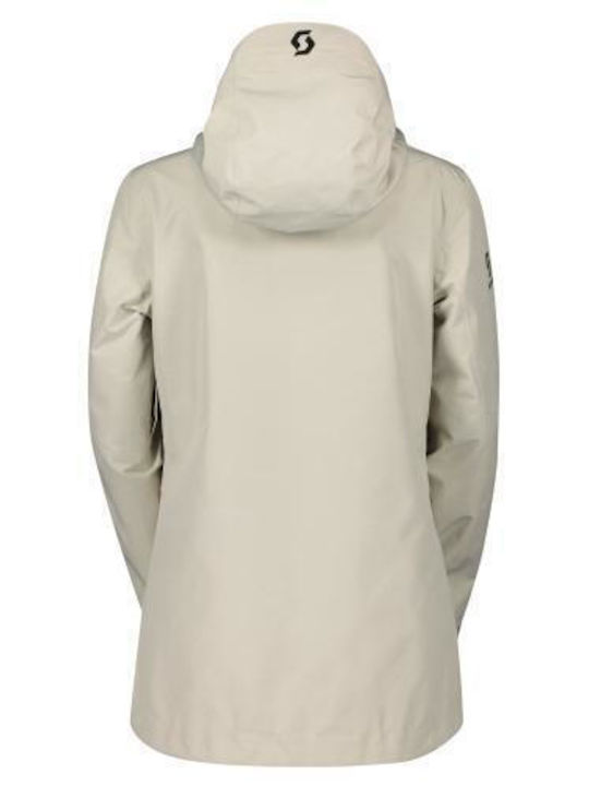 Scott 411125SCT_DUST_WHT Γυναικείο Μπουφάν Gore-Tex για Σκι & Snowboard Λευκό