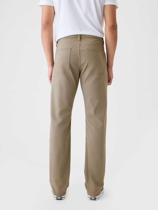 Men's Jeans Pants Elastic Taupe