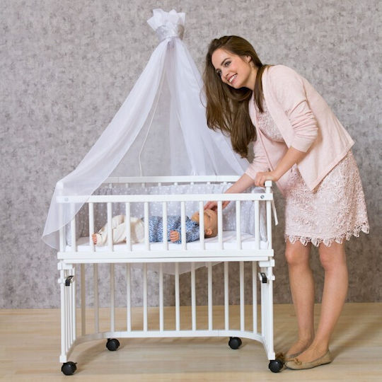 Babybay Bară de protecție pentru pat în Culoare Alb 1buc