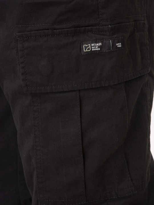 Trousers Cargo Elastic Black