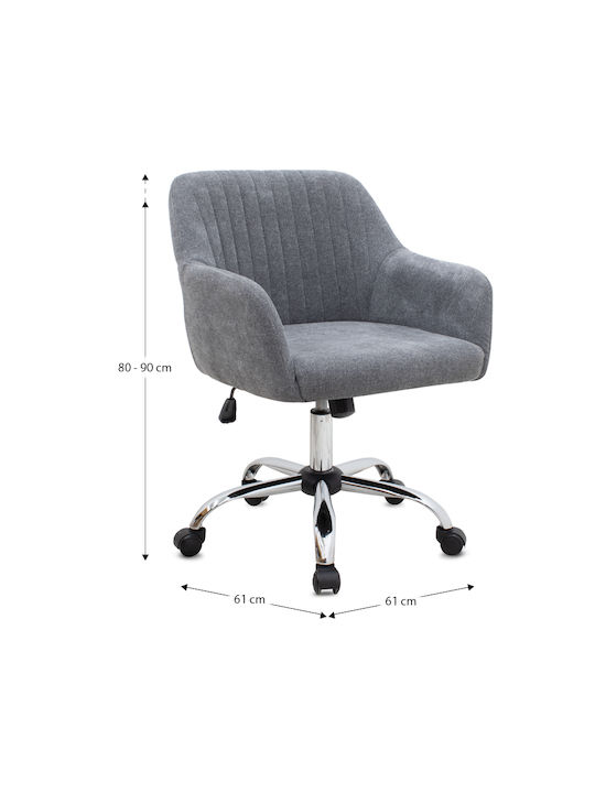 Megapap Stuhl Büro mit Neigung Lana GP040-0022,1 Gray