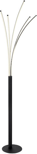 Globo Lighting Bizzy LED Φωτιστικό Δαπέδου με Ψυχρό Λευκό Φως Μαύρο