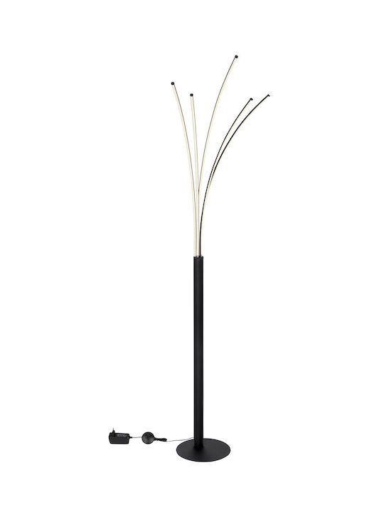 Globo Lighting Bizzy LED Φωτιστικό Δαπέδου με Ψυχρό Λευκό Φως Μαύρο