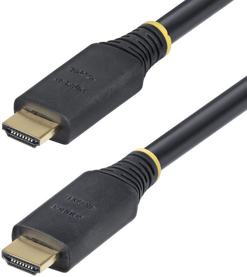 StarTech HDMI 2.0 Premium High Speed 4K 60Hz HDR Cable HDMI male - HDMI male 15m Μαύρο