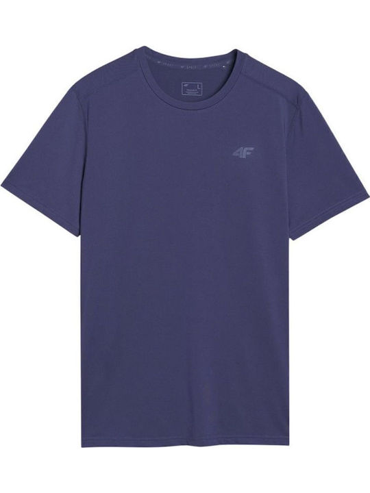 Functional Αθλητικό T-shirt Navy Μπλε