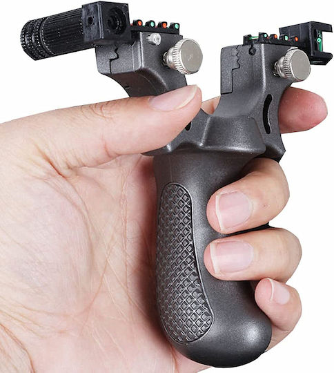 Laser Slingshot Package 100 Metal Balls 10 Mm 11.5 Cm A Handle Silver