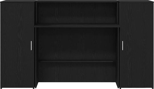 vidaXL Professional Office Reception Desk L180xW50xH103.5cm with Cabinet