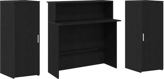 vidaXL Professional Office Reception Desk L180xW50xH103.5cm with Cabinet