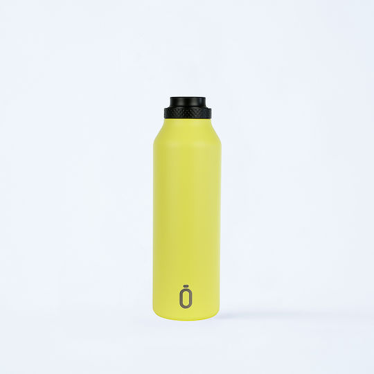 Runbott Runbott Thermosflasche Rostfreier Stahl BPA-frei 600ml Gelbe