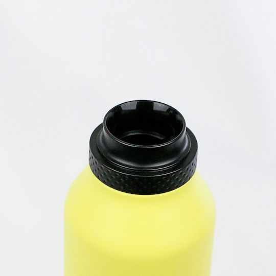 Runbott Runbott Thermosflasche Rostfreier Stahl BPA-frei 600ml Gelbe