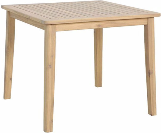 Masă Pentru Spații Exterioare Mici Din Salcâm Etoile Natural 90x90x75cm
