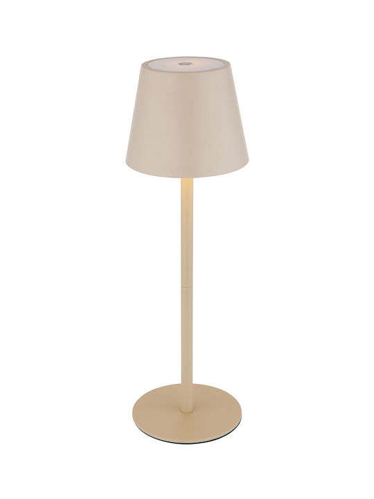 Globo Lighting Table Lamp with Beige Shade and Base