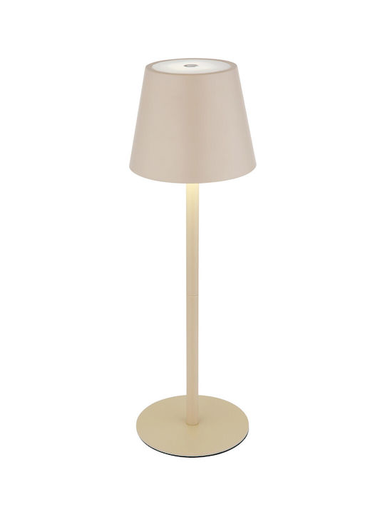Globo Lighting Table Lamp with Beige Shade and Base