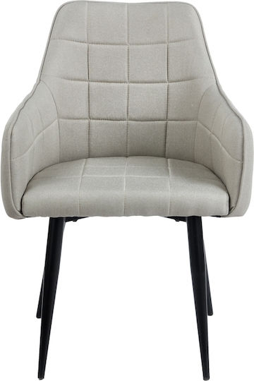 Πολυθρόνα Τραπεζαρίας Cameron 58x56x87εκ. Beige