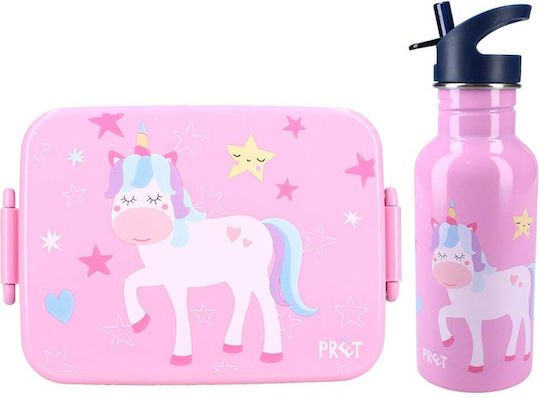 Vadobag Set de mâncare pentru copii din oțel inoxidabil Unicorni 0.5lt Gri x x 5buc
