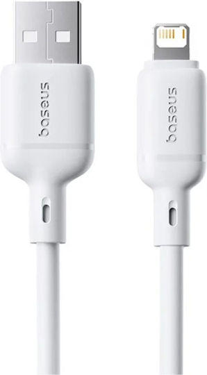 Baseus Series Regular USB-A la Cablu Lightning 12W Alb 2m (P10377702213-01)