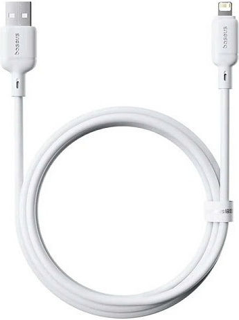 Baseus Series Regular USB-A la Cablu Lightning 12W Alb 2m (P10377702213-01)