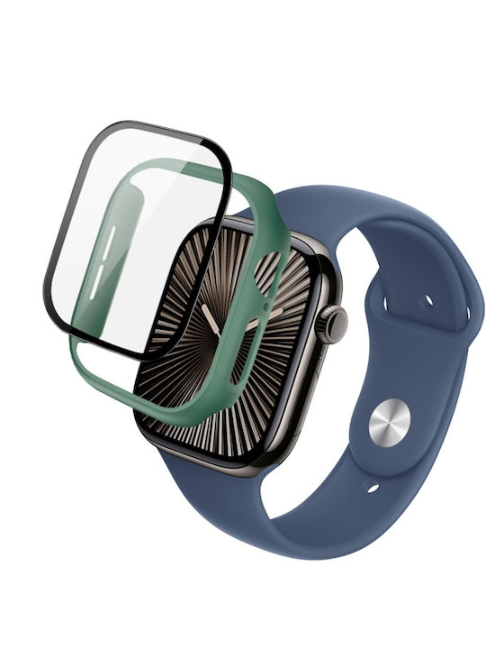 Apple Watch Series 10 46mm Imak Integrierte Uhrgehäusefolie Grün