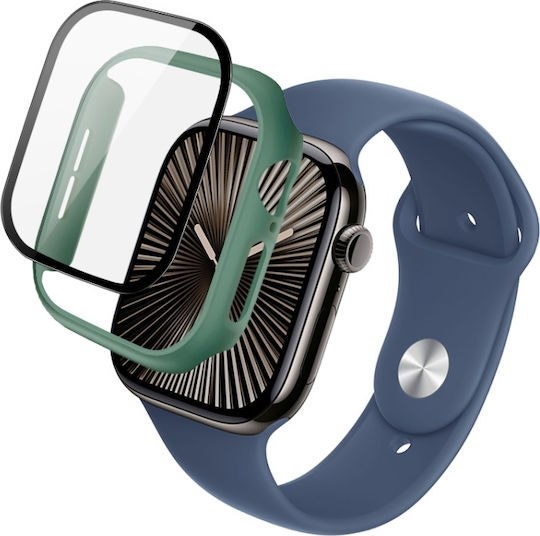 Apple Watch Series 10 46mm Imak Integrierte Uhrgehäusefolie Grün