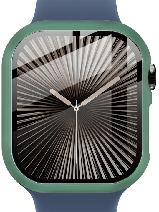 Apple Watch Series 10 46mm Imak Integrierte Uhrgehäusefolie Grün