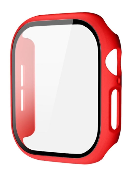 Carcasă cu folie integrată Imak pentru Apple Watch Series 10 46mm Roșu