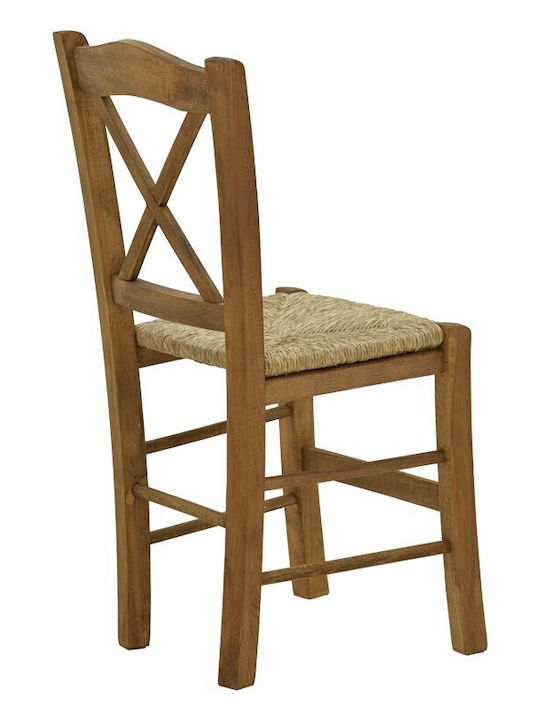 Outdoor Chair Wooden Santorini Walnut 42x40x89cm