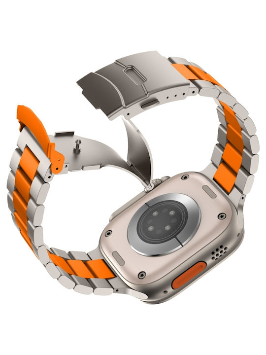 Apple Watch Series 10 Titanium Alloy Three-Bead Watch Rim 46 Mm Orange Titanium