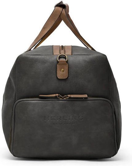 Herling Research Sack Voyage Gray made of Artificial Leather
