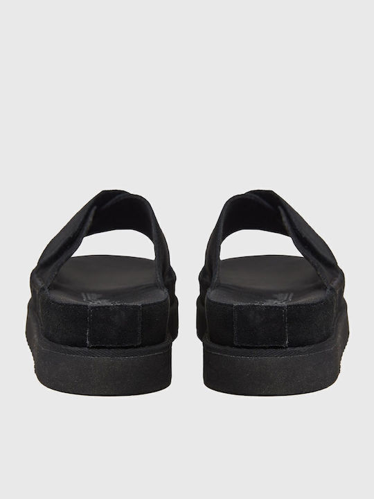 Women's Flat Sandals in Black Color