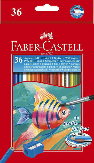 Faber-Castell Watercolour Farbstift-Set Aquarell 36Stück Packung von 1 Verpackungen