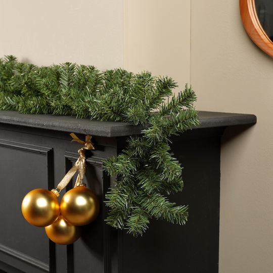 Weihnachtliche Girlande Plastik Grün 270x9.5cm 1Stück