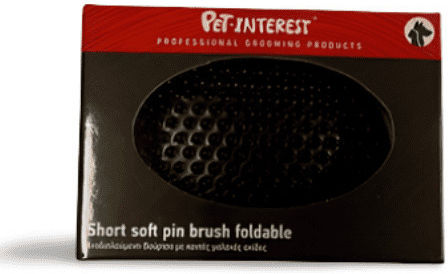 Pet Interest Foldable Short Soft Pin Brush Βούρτσα για Κοντότριχους Σκύλους για Περιποίηση Τριχώματος