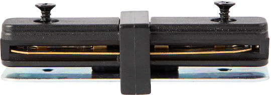 Black Straight Connector Track 1-circuit