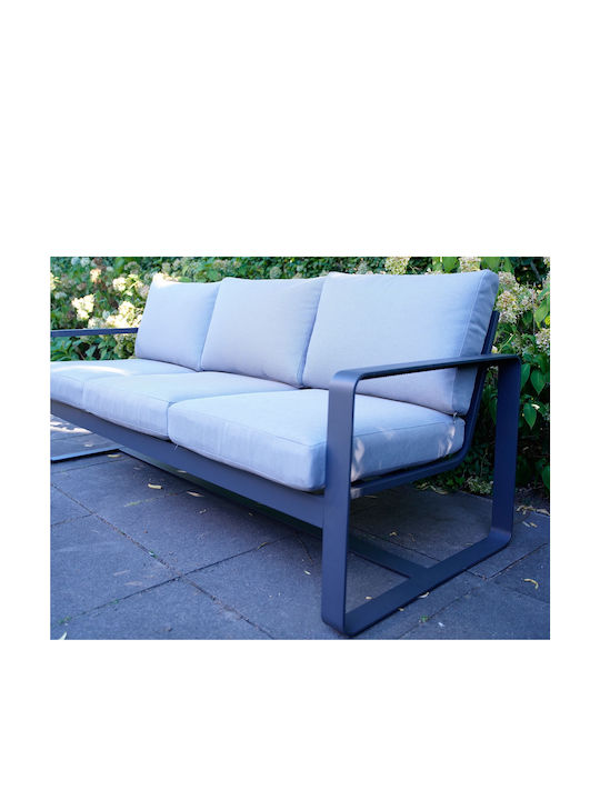 Garten- und Outdoor-Möbelsets Amalf 4 Stück Aluminium mit Kissen