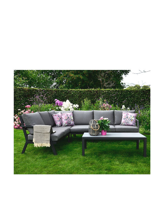 Garten- und Outdoor-Möbelsets Marah 2 Stück Grau mit Kissen