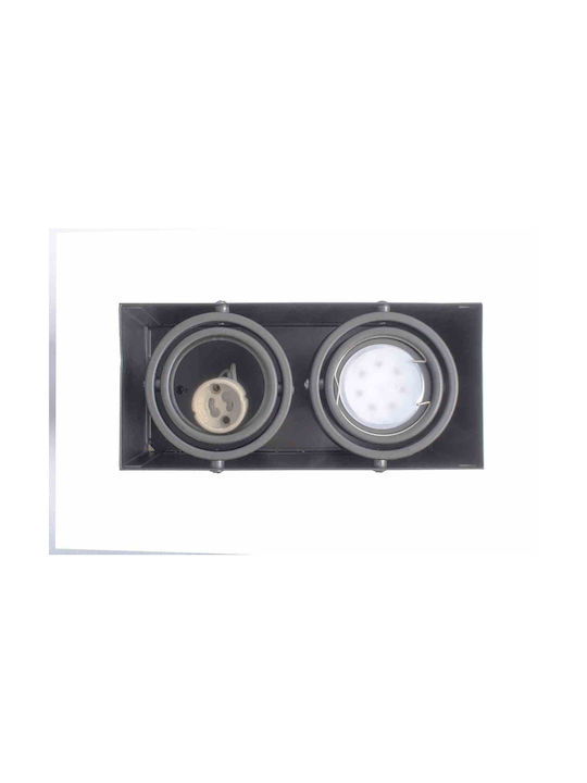 Eko Light Χωνευτό Σποτ με Ντουί GU10 Γκρι 1τμχ