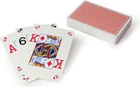 Cartamundi Playing Cards 1pcs Plastic for Poker Red