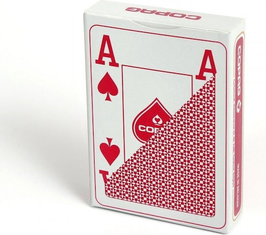 Cartamundi Copag Poker Pachet de cărți Plastifiată pentru Poker Roșie