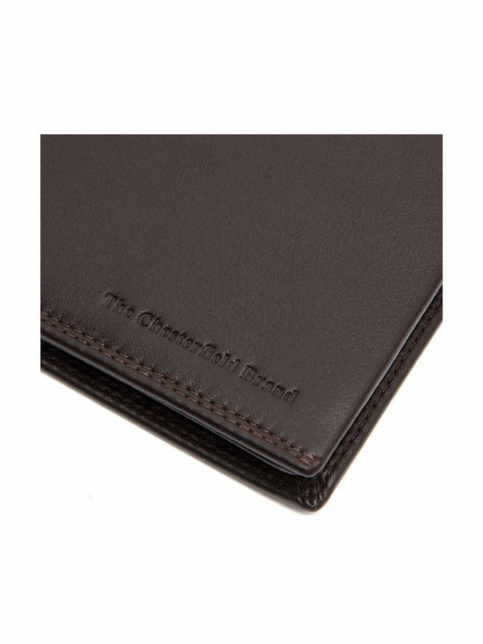 Leather Men's Wallet with RFID Brown