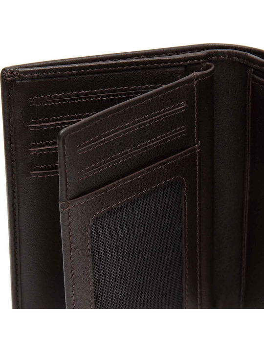 Leather Men's Wallet with RFID Brown