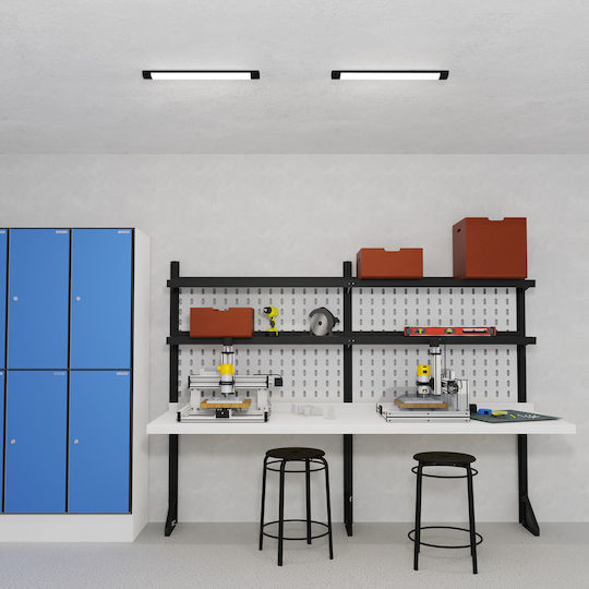 Eko Light LED Γραμμικό Φωτιστικό Οροφής 18W Φυσικό Λευκό 60εκ.