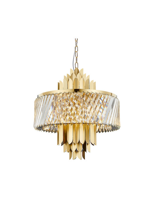 Eko Light Πολυέλαιος με Κρύσταλλα Χρυσός Eko Light Πολυέλαιος με Κρύσταλλα Χρυσός