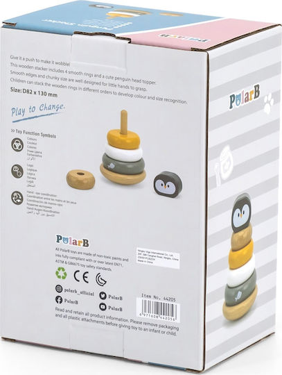 Viga Toys Παιχνίδι Πυραμίδα από Ξύλο για 18+ Μηνών