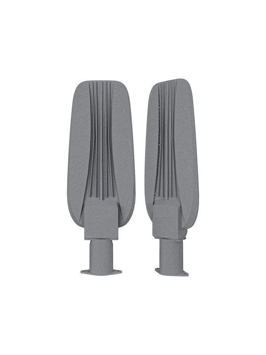Eko Light Външна Стояща Лампа LED Улично Осветление 100W с Неутрално Бяло Светлина IP65 Сива