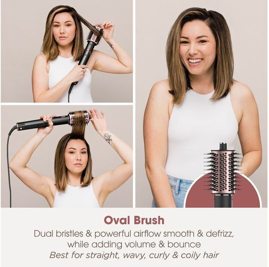 Shark FlexStyle 5-in-1 Ceramic Electric Brush with Air for Straightening and Curls 1650W