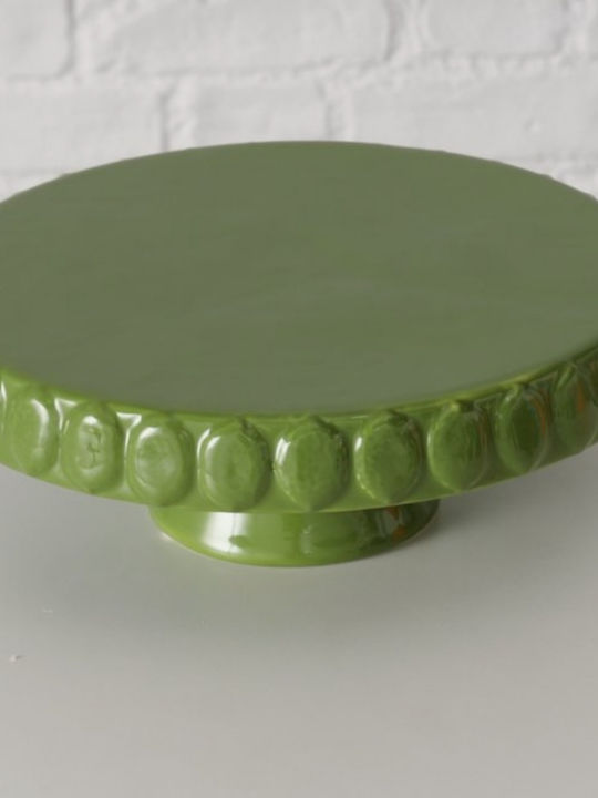Boltze Cake Stand Green 25x25cm