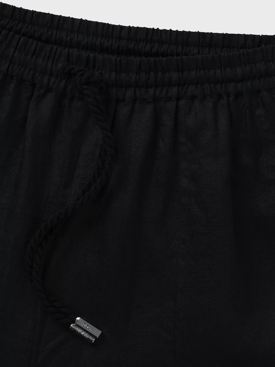 Damen Stoff Hose Black