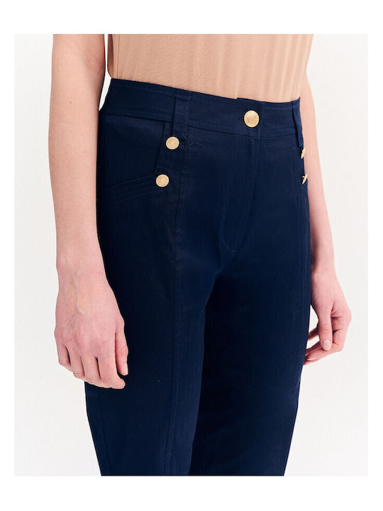 Women's Fabric Trousers Blue