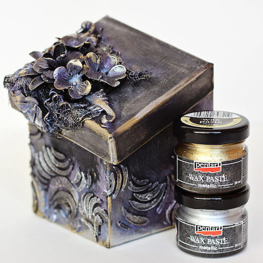 Metallische Wachspaste Pentart Blau Schimmernd Undurchsichtig Dekorativ 20ml
