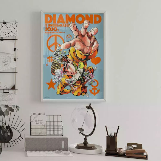 Плакат Jojo's Bizarre Adventure An105 21см X 30см Естествена Дървена Рамка